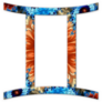 Gemini Zodiac Psychedelic Mandala Sticker