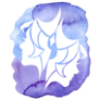 Gemini Zodiac Sign On Watercolor Background Sticker
