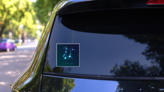 Gemini Zodiac Sign With Constellations Sticker on a Rear Car Window (New) example