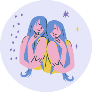 Gemini Zodiac Star Sign Sticker