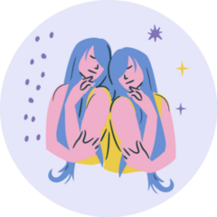 Gemini Zodiac Star Sign Sticker