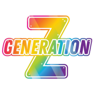 Generation Z, 2000s Kid Rainbow Lettering Sticker