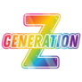 Generation Z, 2000s Kid Rainbow Lettering Sticker