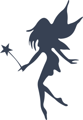 Gentle Fairy With Star Wand Sticker