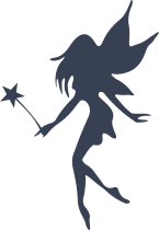 Gentle Fairy With Star Wand Sticker
