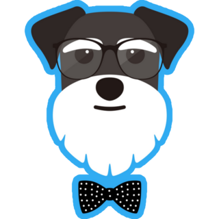 Gentlemen Schnauzer Sticker