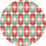 Geometric 1950s Tiles Pattern Sticker