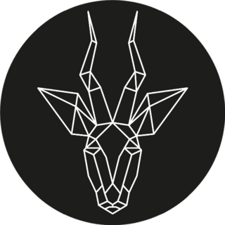 Geometric Animal Antelope Illustration Sticker