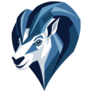 Geometric Blue Ram Sticker