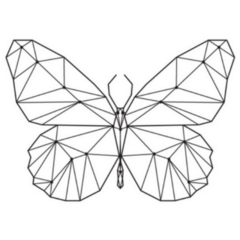 Geometric Butterfly Constellation Sticker