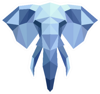 Geometric Elephant Sticker
