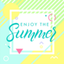 Geometric Enjoy The Summer Sticker