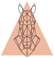 Geometric Horse Head Sticker
