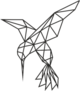 Geometric Hummingbird Sticker