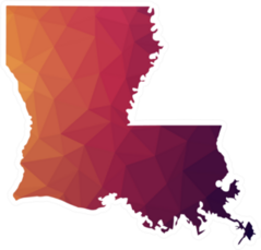 Geometric Louisiana Sticker