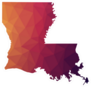Geometric Louisiana Sticker