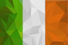 Geometric Mosaic Ireland Flag Sticker