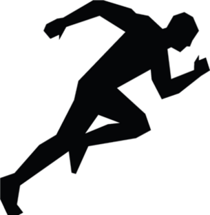 Geometric Runner Sticker