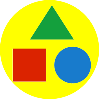 Geometric Shapes Simple Sticker 