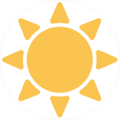 Geometric Sun Icon Sticker