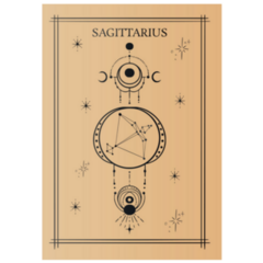 Geometric Zodiac Sagittarius Sticker
