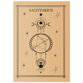 Geometric Zodiac Sagittarius Sticker