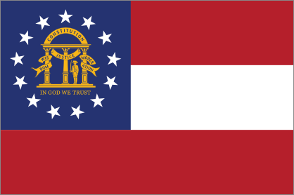 Georgia Ga State Flag Sticker