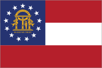 Georgia Ga State Flag Sticker