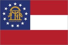 Georgia Ga State Flag Sticker