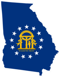 Georgia State And Coat Of Arms Sticker