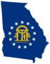 Georgia State And Coat Of Arms Sticker