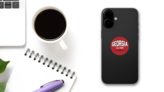 Georgia U.S. State Sticker on a Phone (New) example