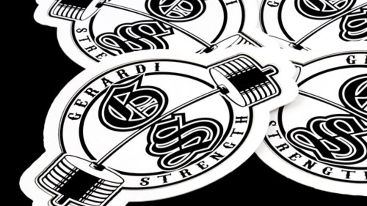 Gerardi Strength Custom Die Cut Stickers