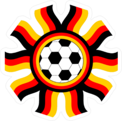 German Flag Soccer Sticker