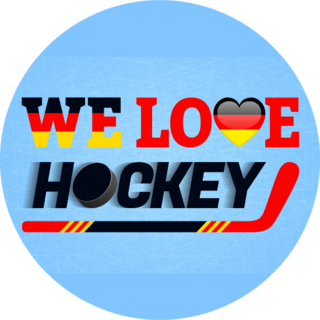 German Ice Hockey Love Sticker