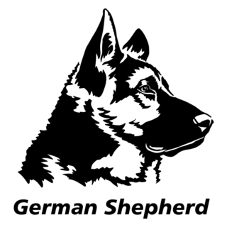 German Shepherd Bold Sticker