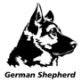 German Shepherd Bold Sticker