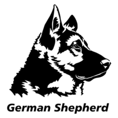 German Shepherd Bold Sticker