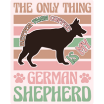 German Shepherd Coffee Sticker