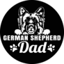German Shepherd Dad Sticker