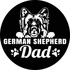 German Shepherd Dad Sticker