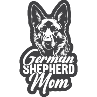 German Shepherd Mom Sticker