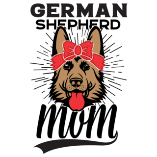 German Shepherd Mom Sticker