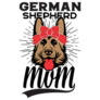 German Shepherd Mom Sticker