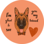 German Shepherd Note Sticker