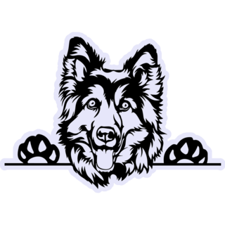 German Shepherd Paws Sticker