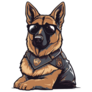 German Shepherd Police Sticker