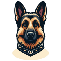 German Shepherd Uniform Sticker