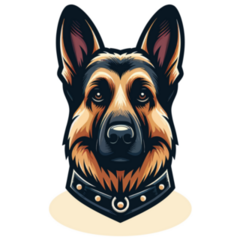 German Shepherd Uniform Sticker