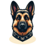 German Shepherd Uniform Sticker